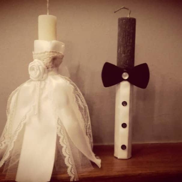 Bride & Groom Set Candles for wholesale by Abracadabra_Workshop®