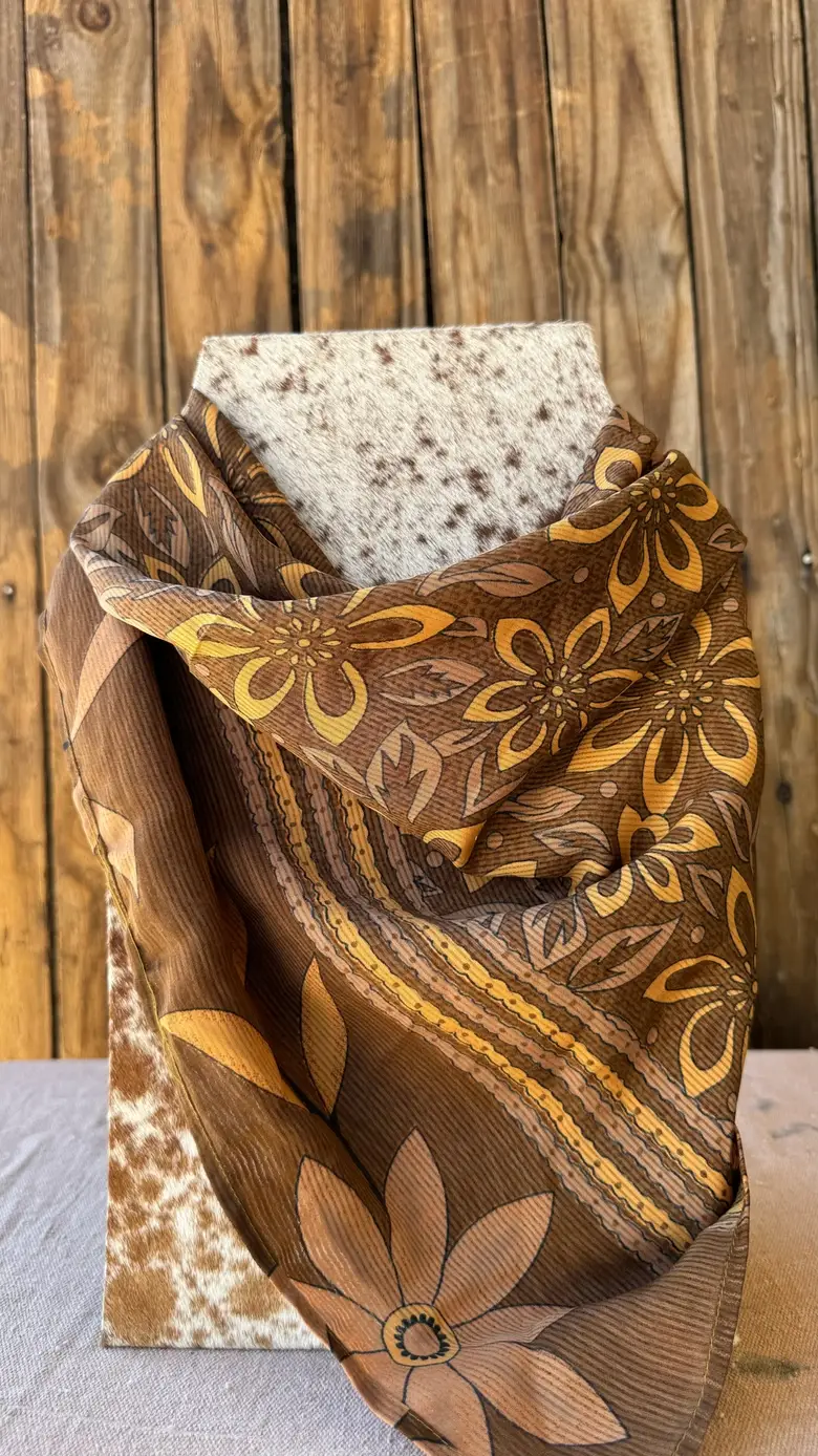 Wylder Trading Company - Wholesale Bandana - Unisex - Silk Bandana Cowgirl Boho Western Eclectic Scarves Ethical2