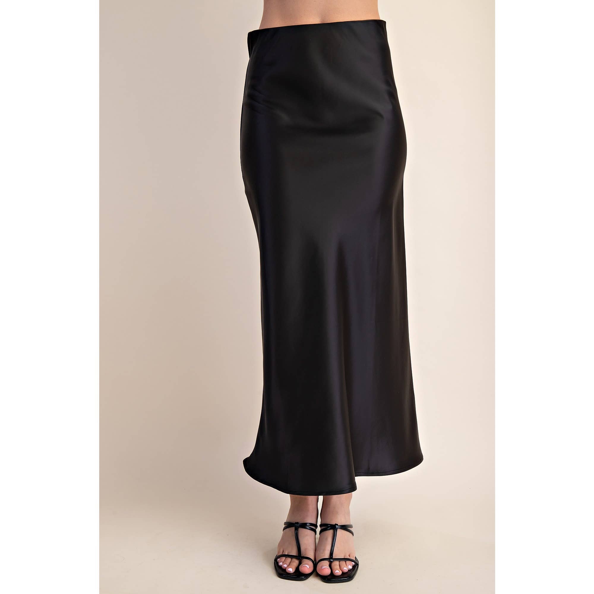 STYLE USA - Wholesale Skirt - Women's - Midi Satin Skirt7
