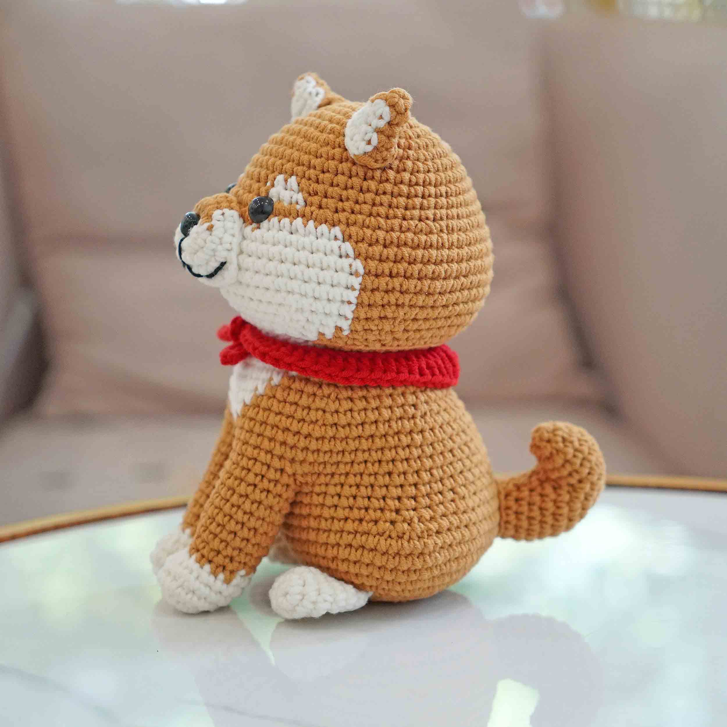 TOMOPOD LLC – wholesale Car Decorative Charm - Unisex – Chibi the Shiba Inu and The Octopus Amigurumi Crochet8