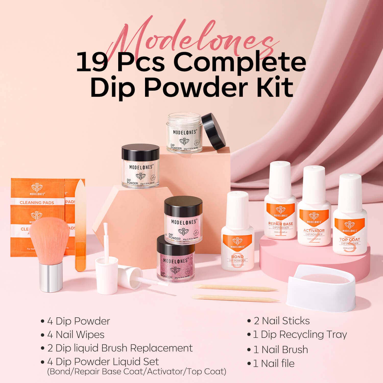Modelones - Wholesale Nailcare Set - Pick Me - 19Pcs Dipping Powder Kit7