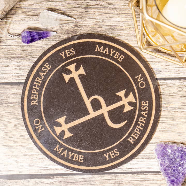 Soothing Crystals - Wholesale Meditation Supplies - 6" Lilith Sigil Altar | Pendulum Board |Feminine Sigil Board3