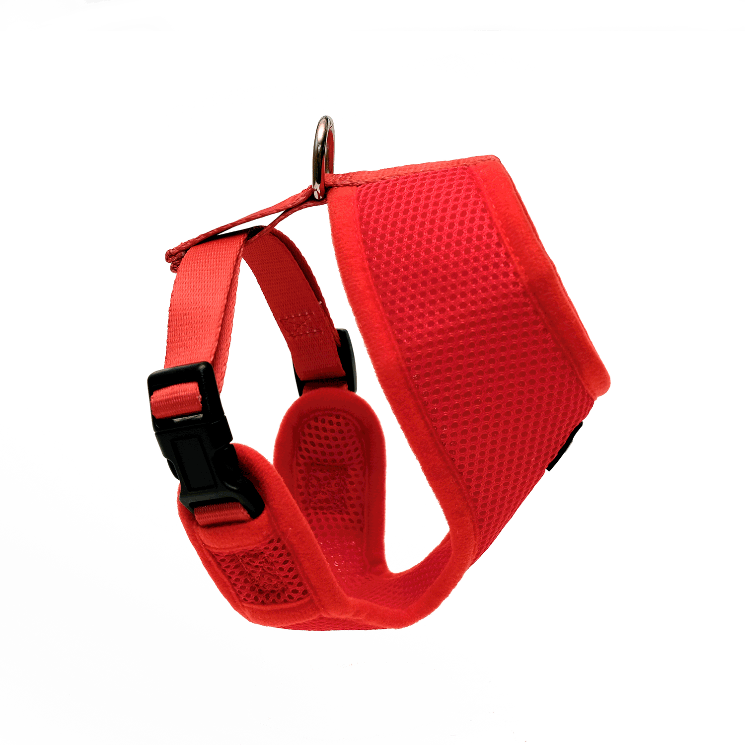 Woofles - Venta al por mayor Arnés - Perros - Arnés doble para perros AirMesh - Rojo2