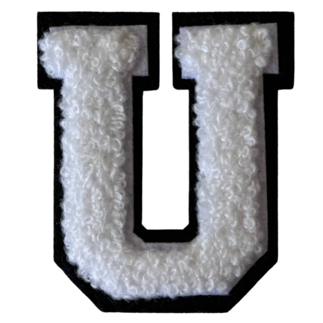 Patch Points - Wholesale Patch - White & Black  Varsity Letter  Sticker & Iron On24