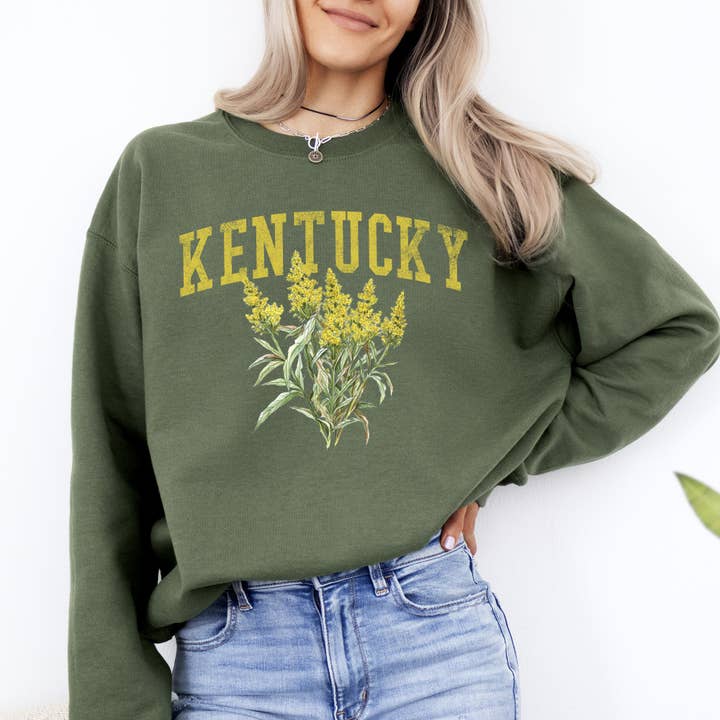 Refinery Number One LLC - Wholesale Graphic Sweatshirt - Unisex - Kentucky State Flower Sweatshirt