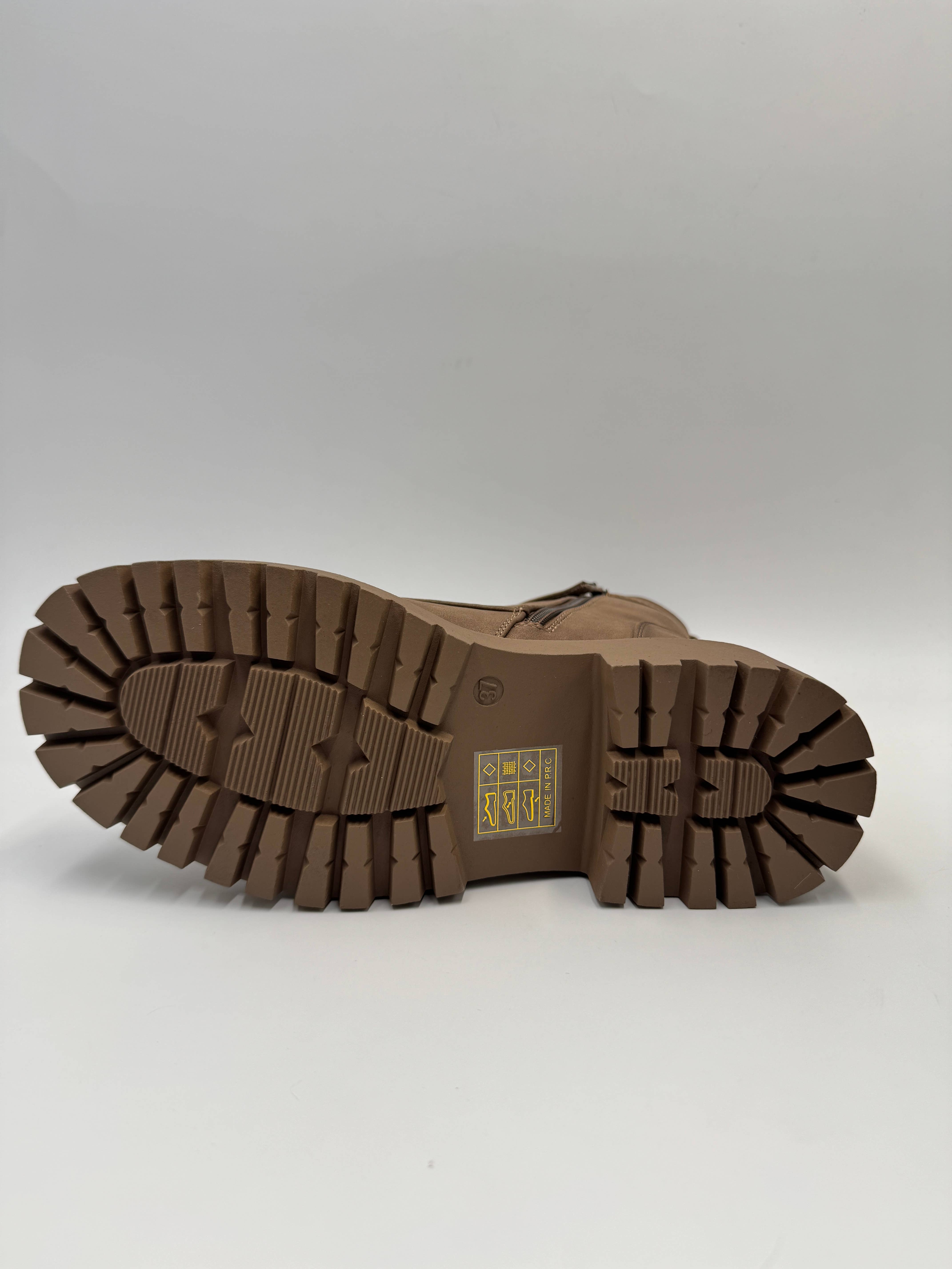 Rentoes - Venta al por mayor Botas militares - Mujer - Botas de combate gruesas para mujer con cordones y hebilla7