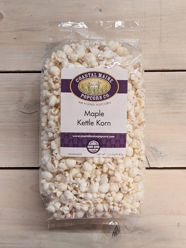 Maple Kettle Corn (Savory) for wholesale by Coastal Maine Popcorn Co.