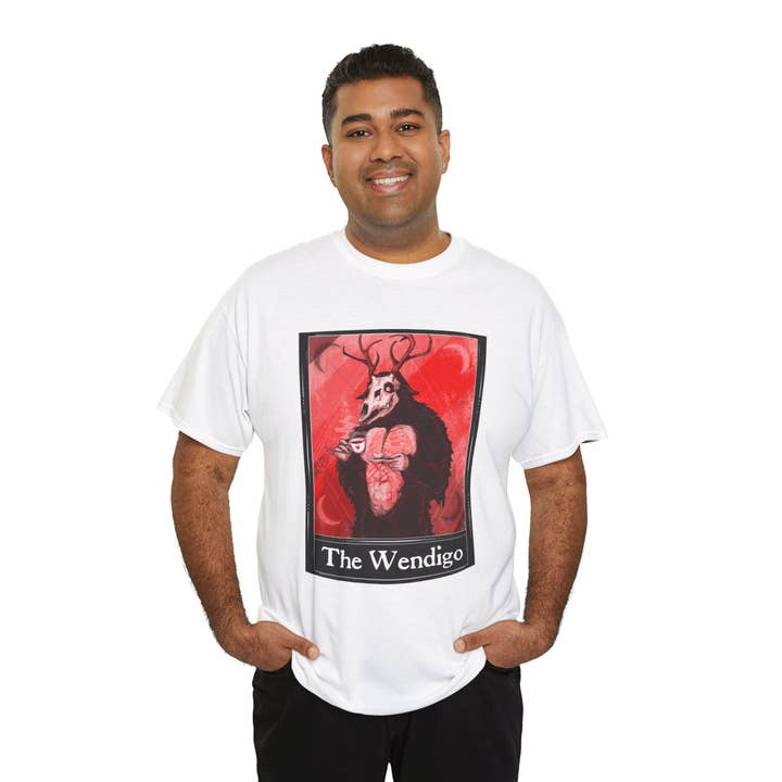 LVB Art - Wholesale T-Shirt (Graphic) - Unisex - The Wendigo Tarot (Front & Back Print) Unisex Heavy Cotton Tee48