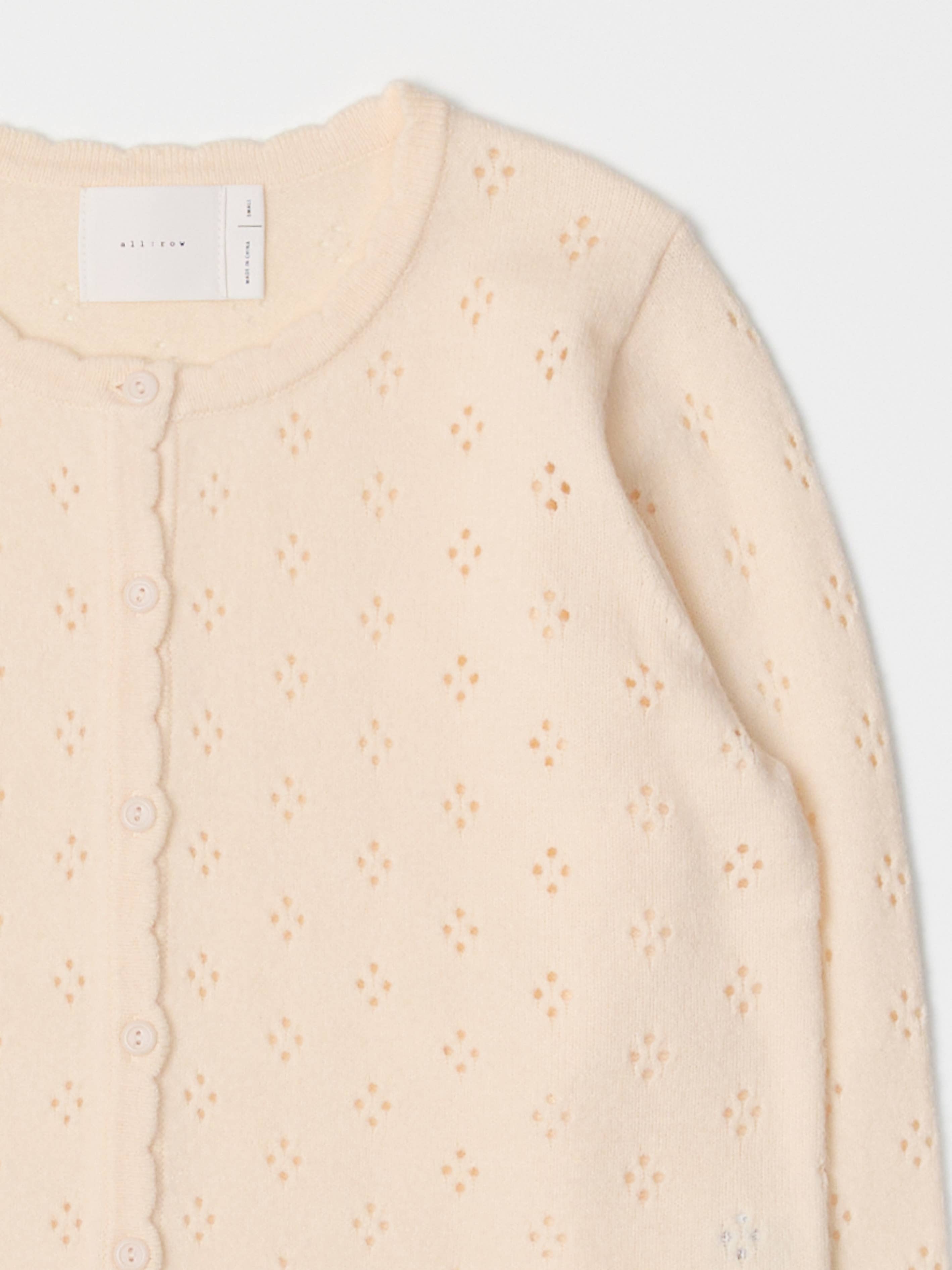 MOD REF - Wholesale Cardigan - Women's - The Carmela Cardigan | Scalloped Pointelle Cardigan21