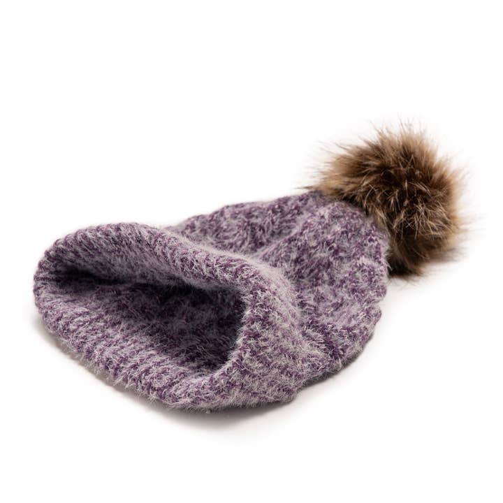 Muk Luks - Wholesale Beanie - Women's - MUK LUKS Women's Chenille Eyelash Mix Hat7
