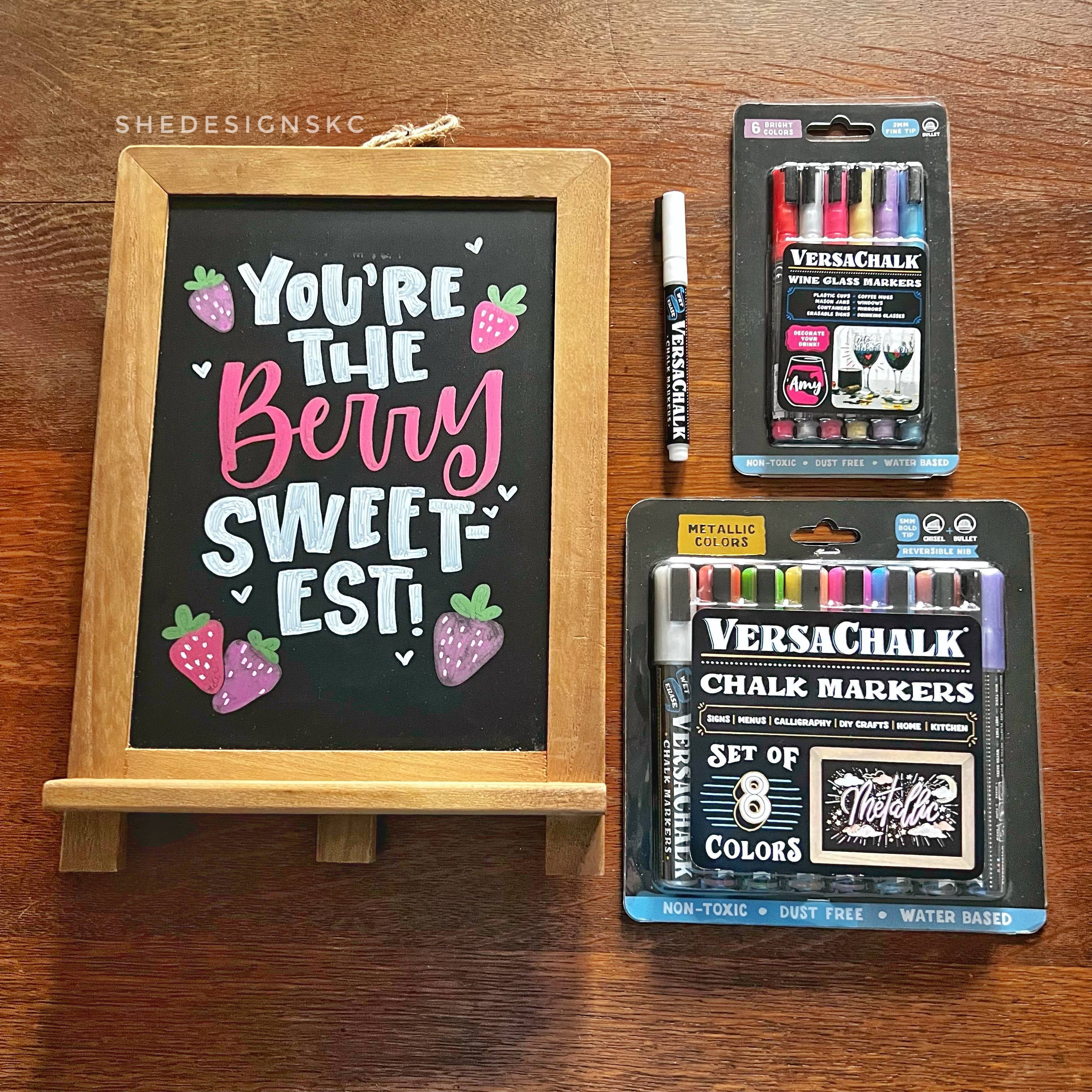 VersaChalk - Wholesale Marker - Wine Glass Markers, Set of 63