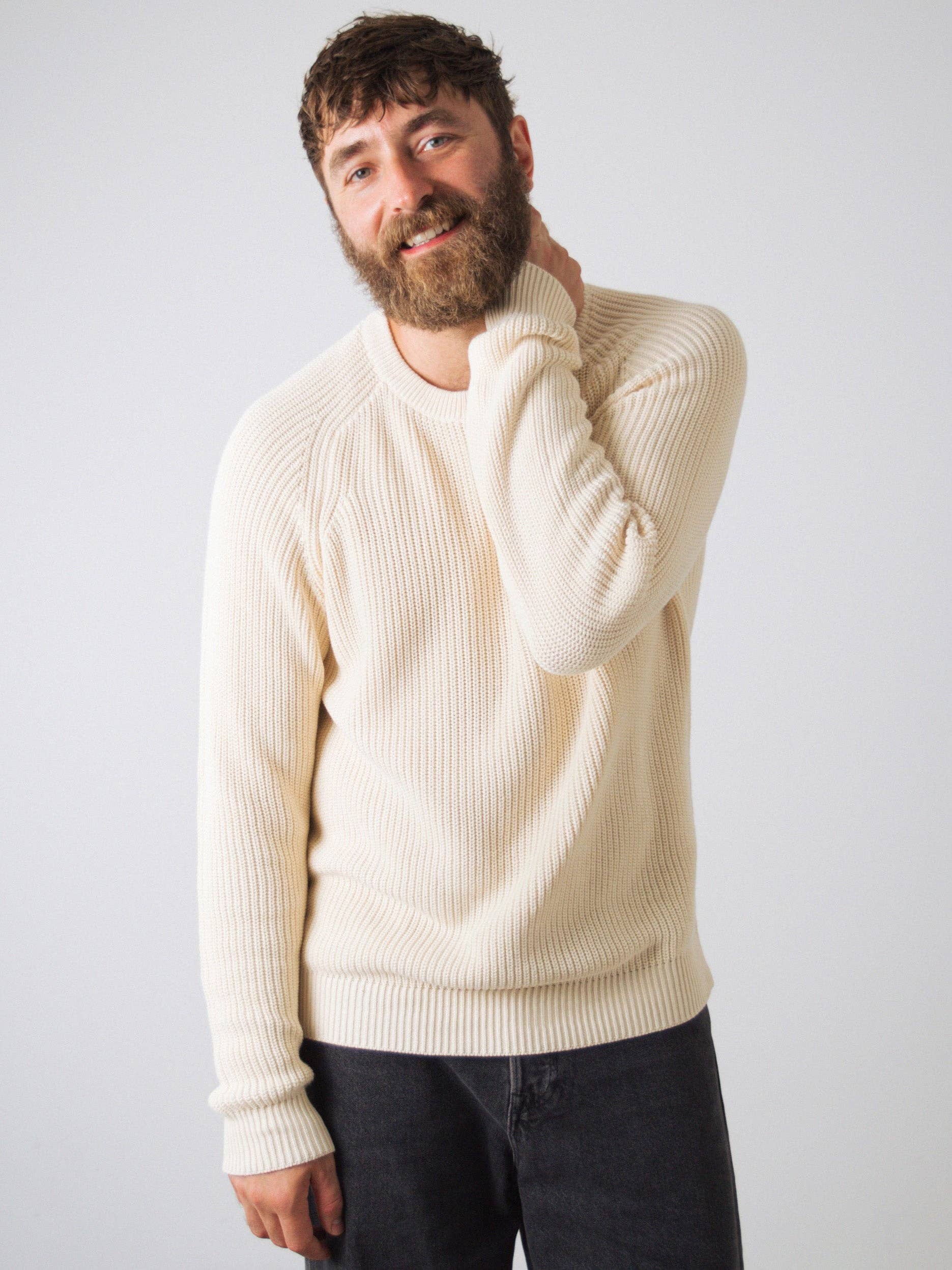 Honest Basics - Wholesale Knit Sweater - Men's - Heavy Knit Jumper Men16