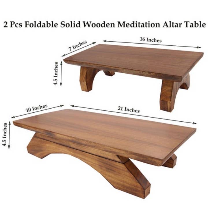 Lungta Imports - Wholesale Meditation Supplies - Premium Solid Wood Hand Carved Personal Shrine Altar Meditat