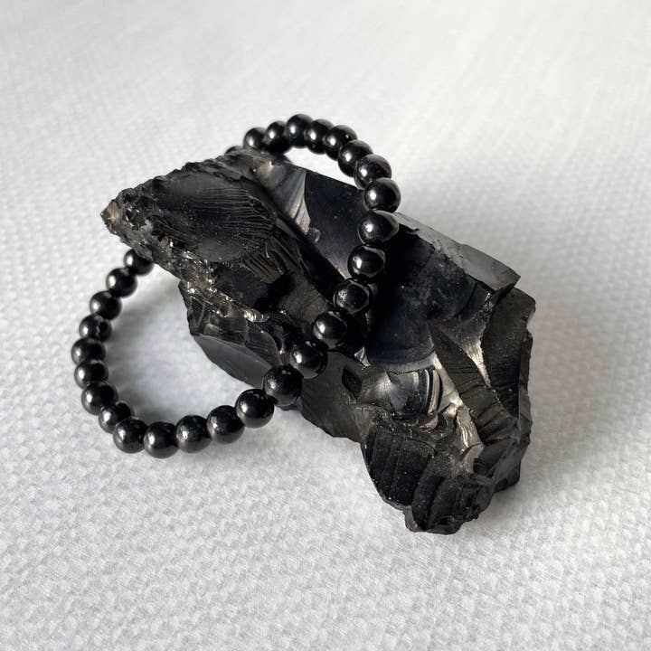 Batu Suci Handmade Jewelry & Aromatherapy - Wholesale Beaded Bracelet - Scram! Shungite Bracelet | EMF Protection Bracelet