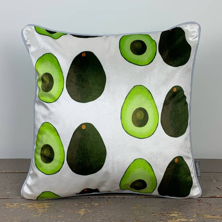 Avocado Fløjlspude for engroshandel hos Emilia Hunt