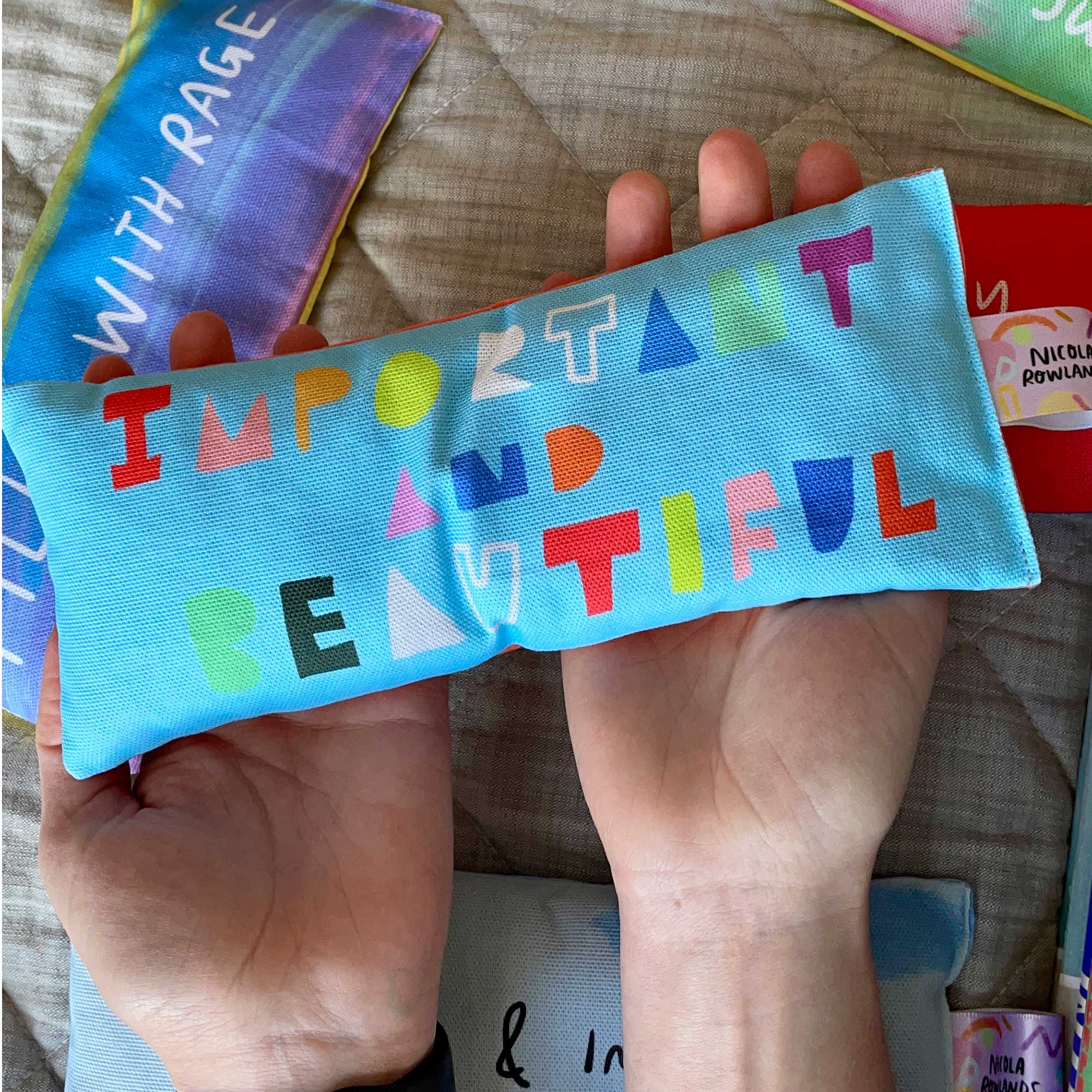 Nicola Rowlands - Wholesale Spa/Therapy Pillow - Lavender eyebag: IMPORTANT AND BEAUTIFUL1