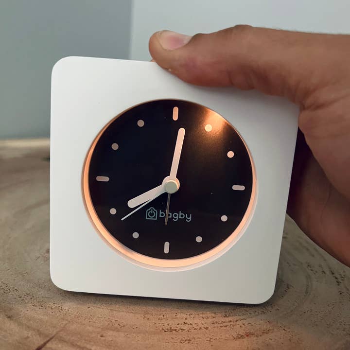 Bagby - Wholesale Alarm Clock - Bagby Minimalist Silent Alarm Clock - White2
