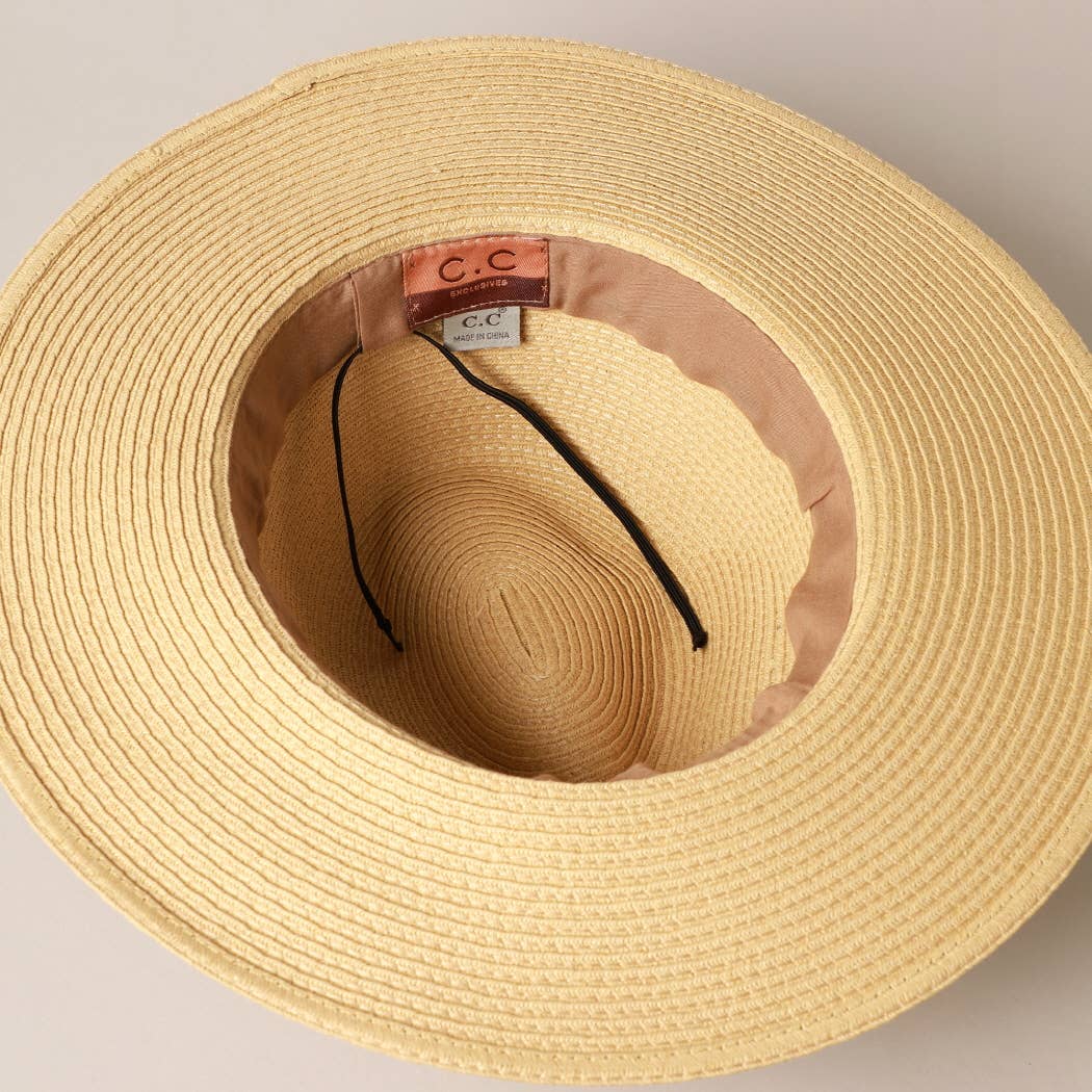 Fashion City - Wholesale Straw Hat - Women's - Paper Straw Panama Sun Hat11