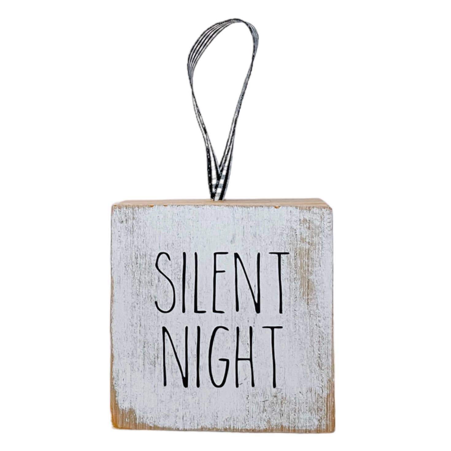 Joshua Jar - Wholesale Ornament Set - Farmhouse Block Christmas Ornament Set of Six3