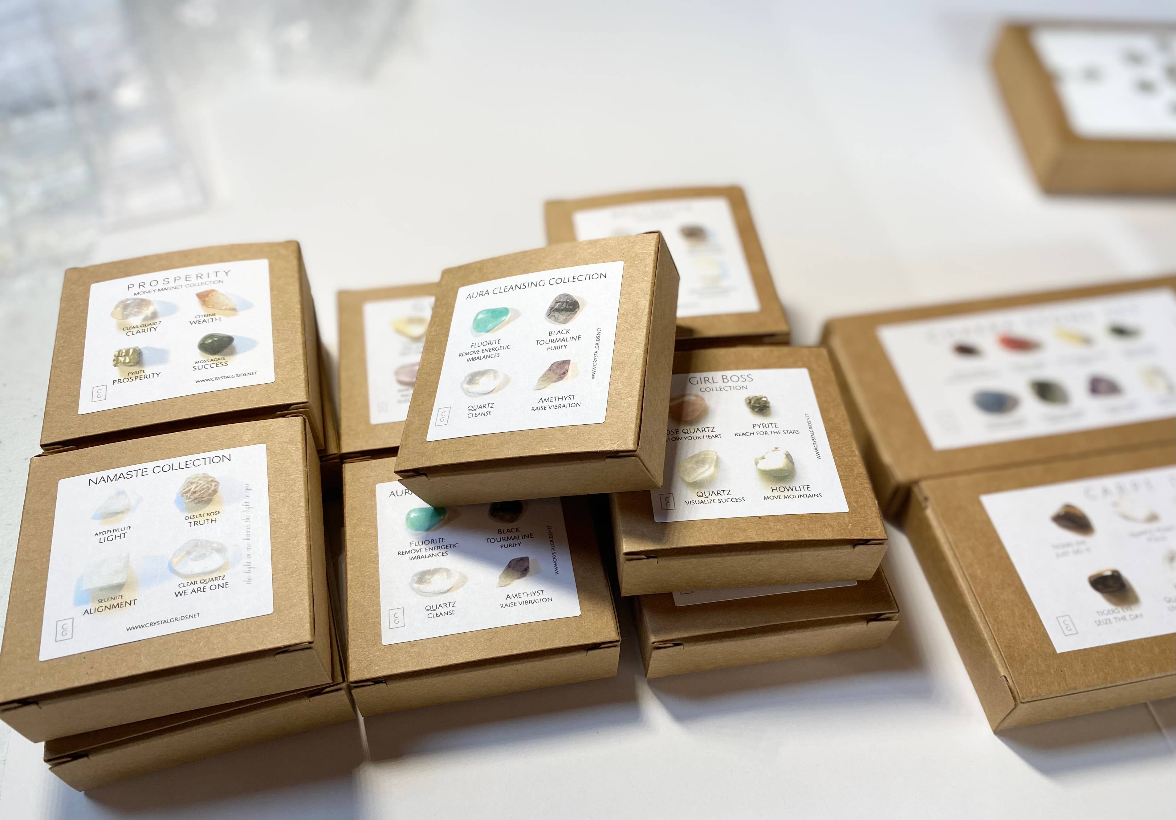 Crystal Grids - Wholesale Spiritual Stone/Crystal - Be My Valentine - Rox Box - crystals and stones gift set kit10