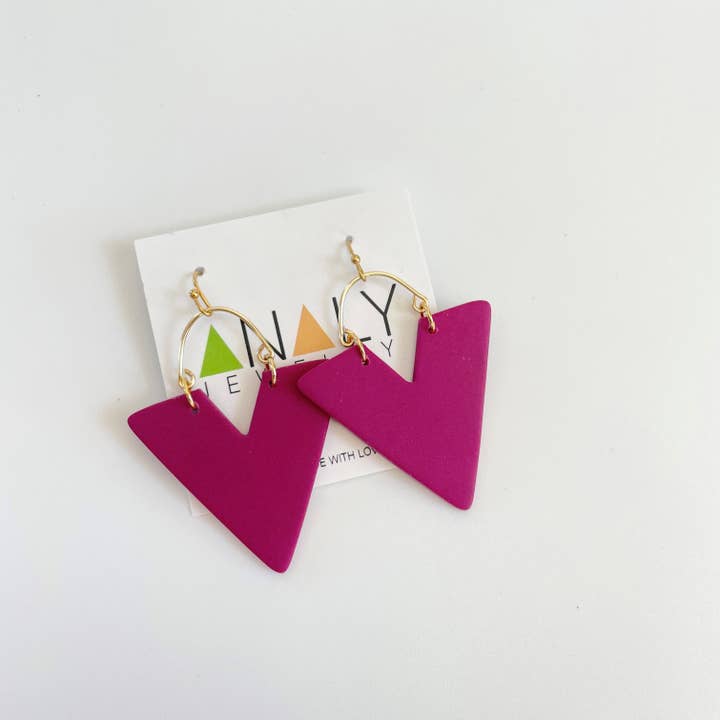 AnalyJewelry - Wholesale Dangle Earrings - Hook Triangle Drop Earrings7