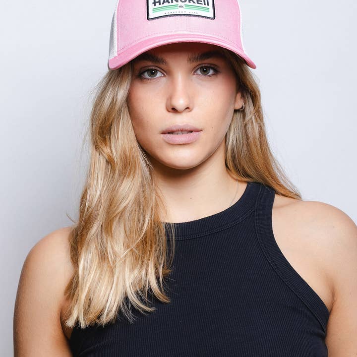 Indicom Brands - Wholesale Trucker Hat - Unisex - Barefoot Pink / White8