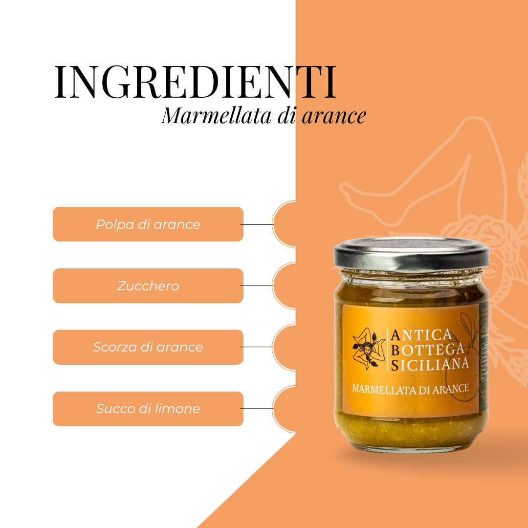 Antica Bottega Siciliana - Wholesale Jam/Jelly - Sicilian orange jam 500 gr - LINEA HO.RE.CA.1