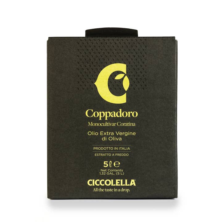 COPPADORO EXTRA VIERGE OLIJFOLIE BAG IN BOX 5L voor wholesale door Olio Ciccolella