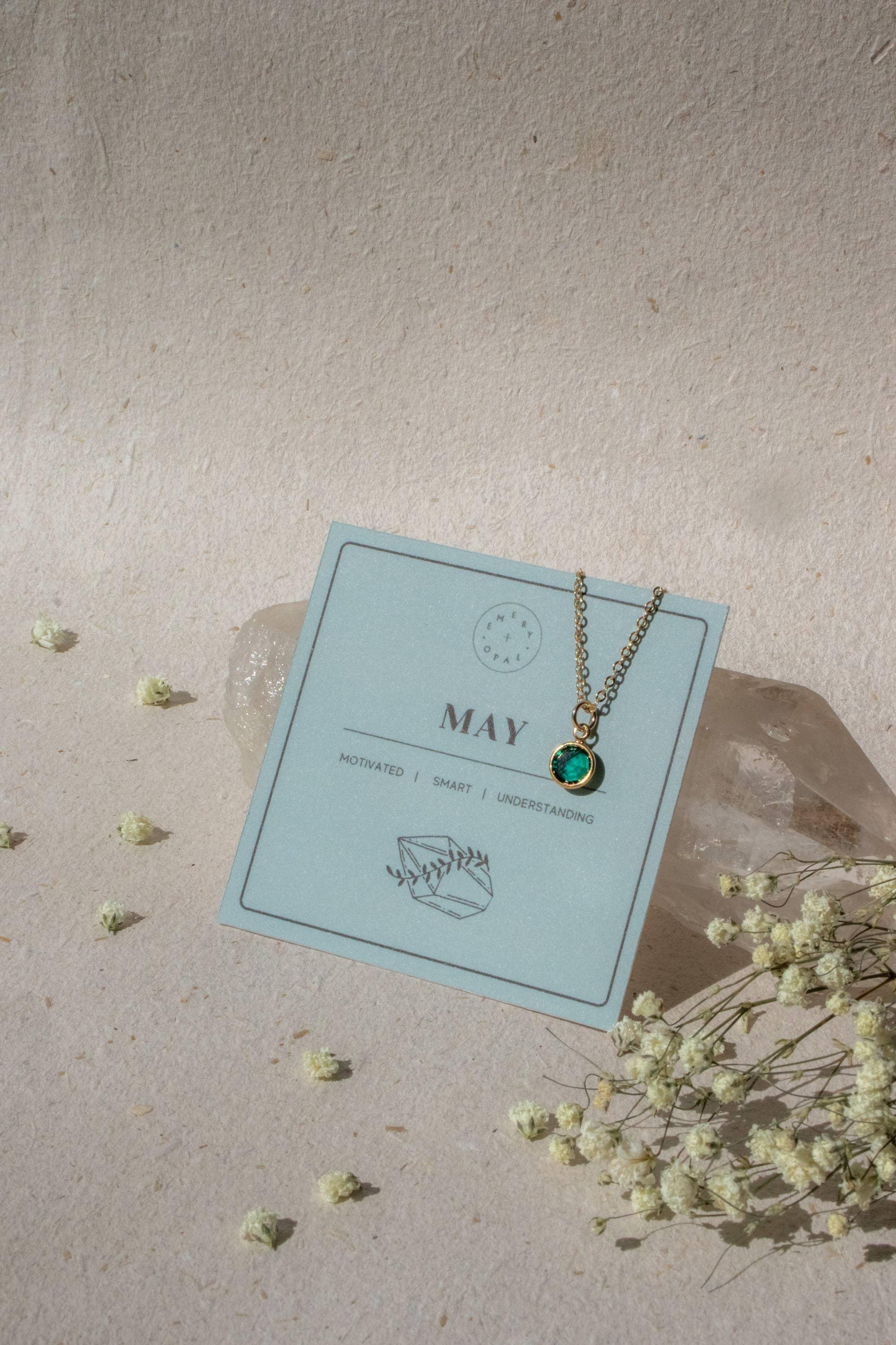 Emery and Opal - Wholesale Pendant/Charm Necklace - Swarovski Birthstone Necklace8