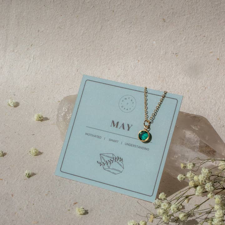 Emery and Opal – Großhandel Kette mit Anhänger/Charm – Swarovski Geburtsstein-Halskette8