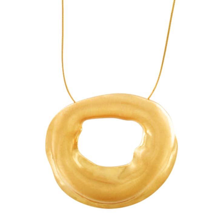 Elysian IN:STORE Adjustable Statement Amorphous Necklace Gold Plating for wholesale by Dansk Copenhagen