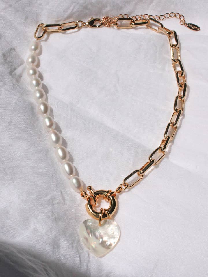 Nacre hjärta pärla Lust för wholesale av Cara O Sello Brand