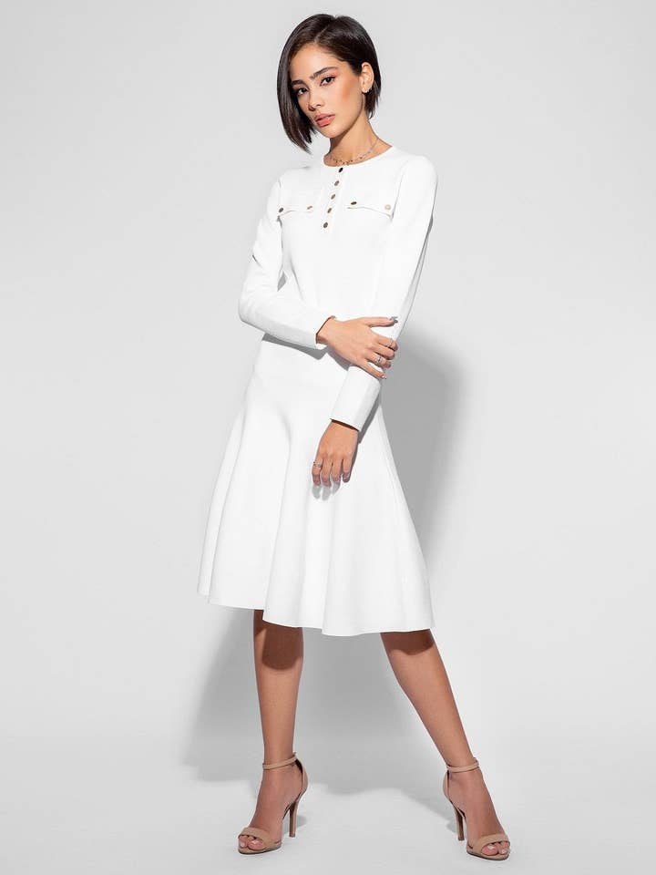 Porcelain Knit Top for wholesale by Aleeza Paris