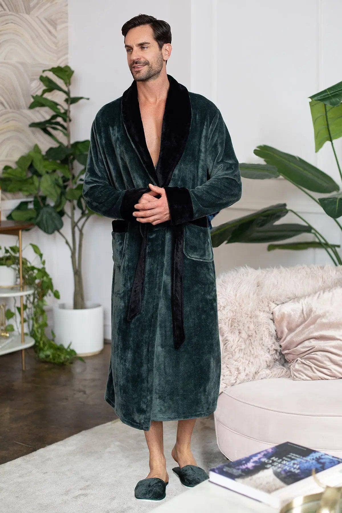 Lotus Linen - Wholesale Robe - Men's - Cozy Mens Plush Robes – Built for Comfort, Designed to Last5