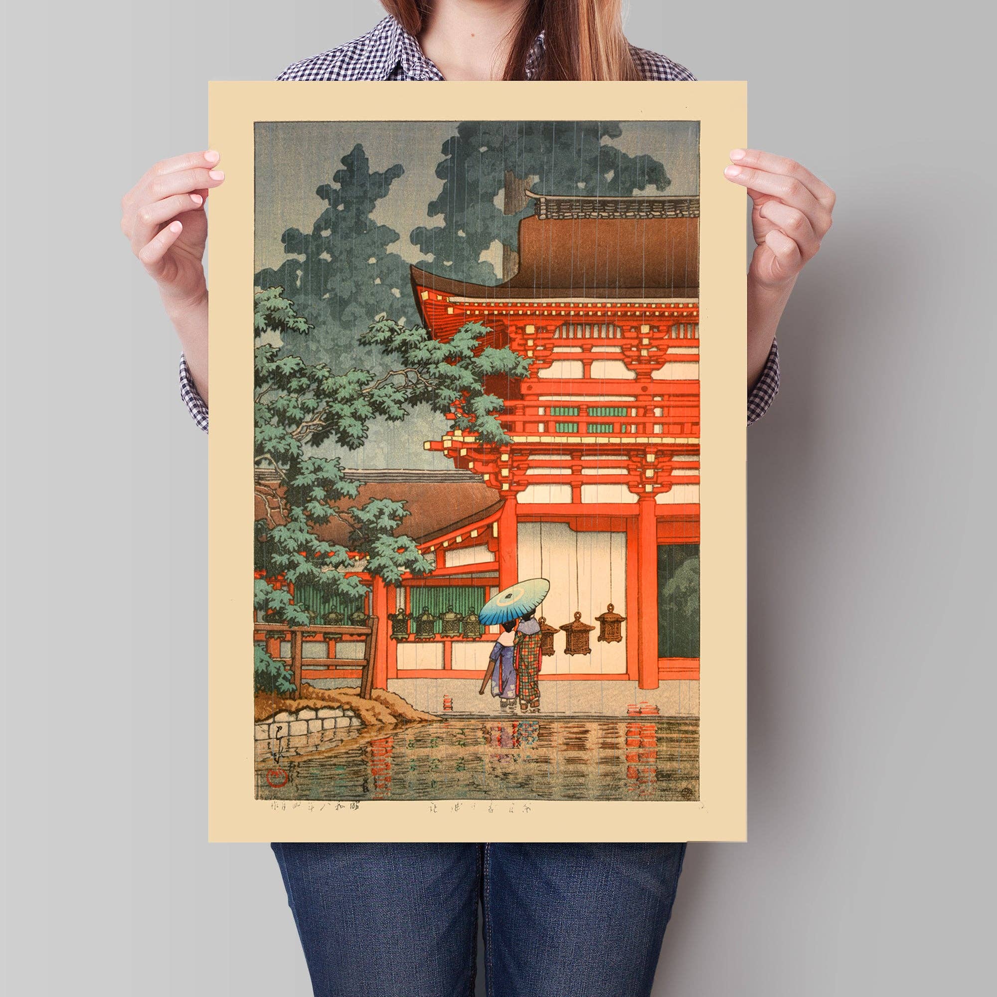 Ink & Drop - Vendita all'ingrosso Stampa artistica - Stampa del Santuario Kasuga a Nara di Hasui Kawase7