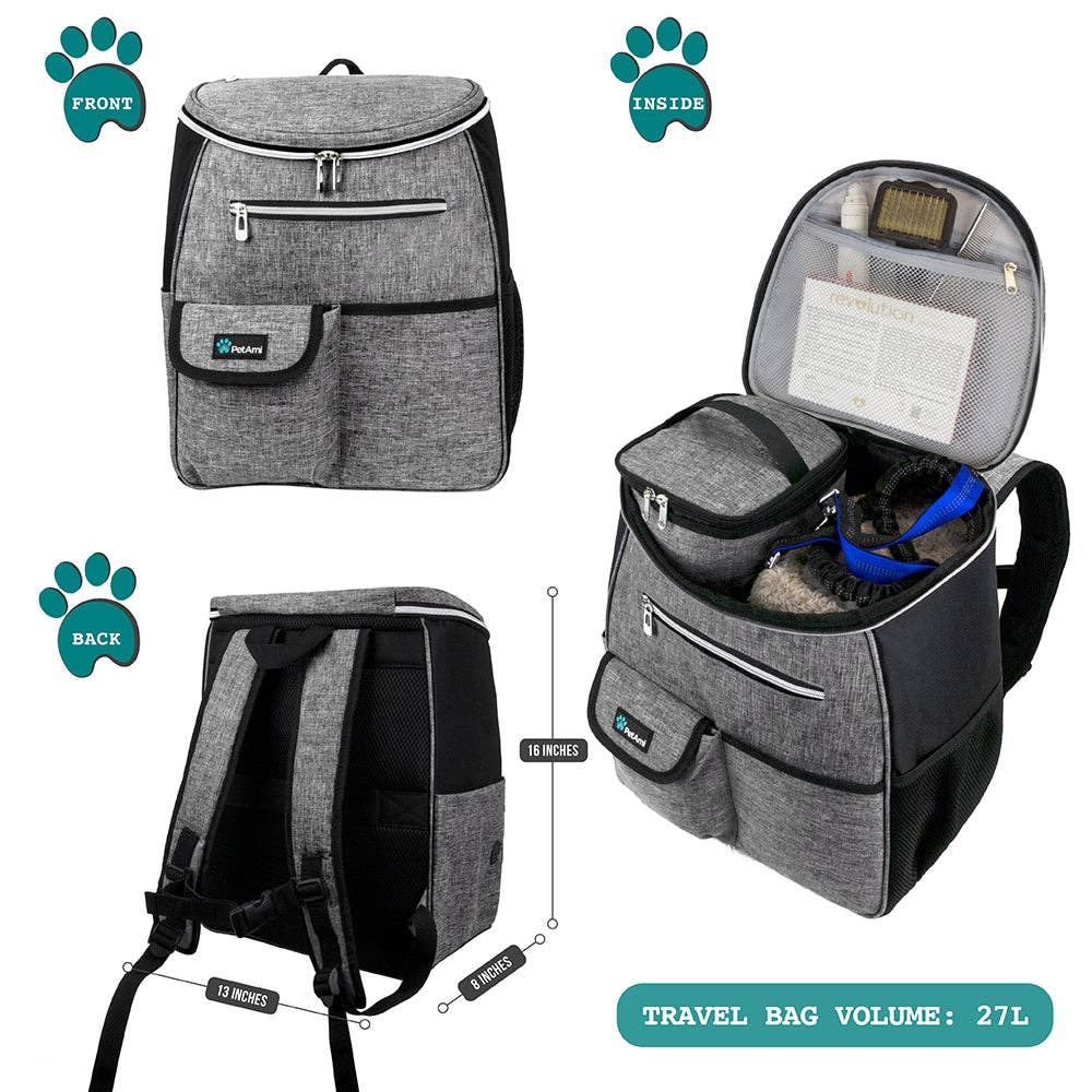 PetAmi – wholesale Pet carrier – Cat/dog – Deluxe Pet Travel Set Organizer Backpack16