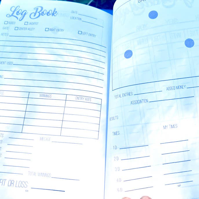 Circus Unicorn Shop - Wholesale Journal/Diary - The Barrel Racer's Journal - Turquoise Cover3