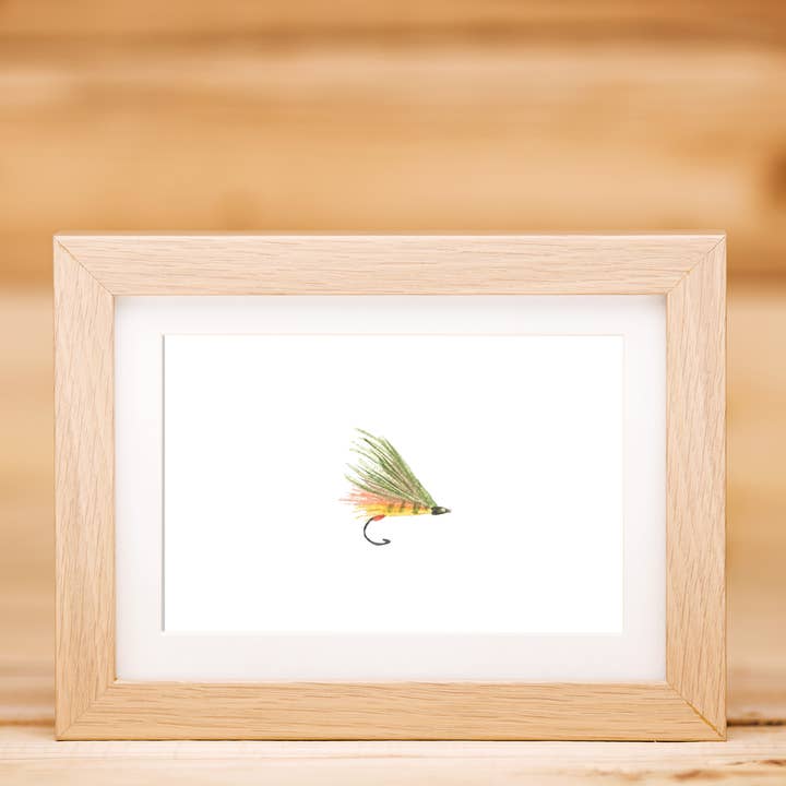 Fly Fishing Watercolor Art Print for wholesale by Pearly Gates Designs