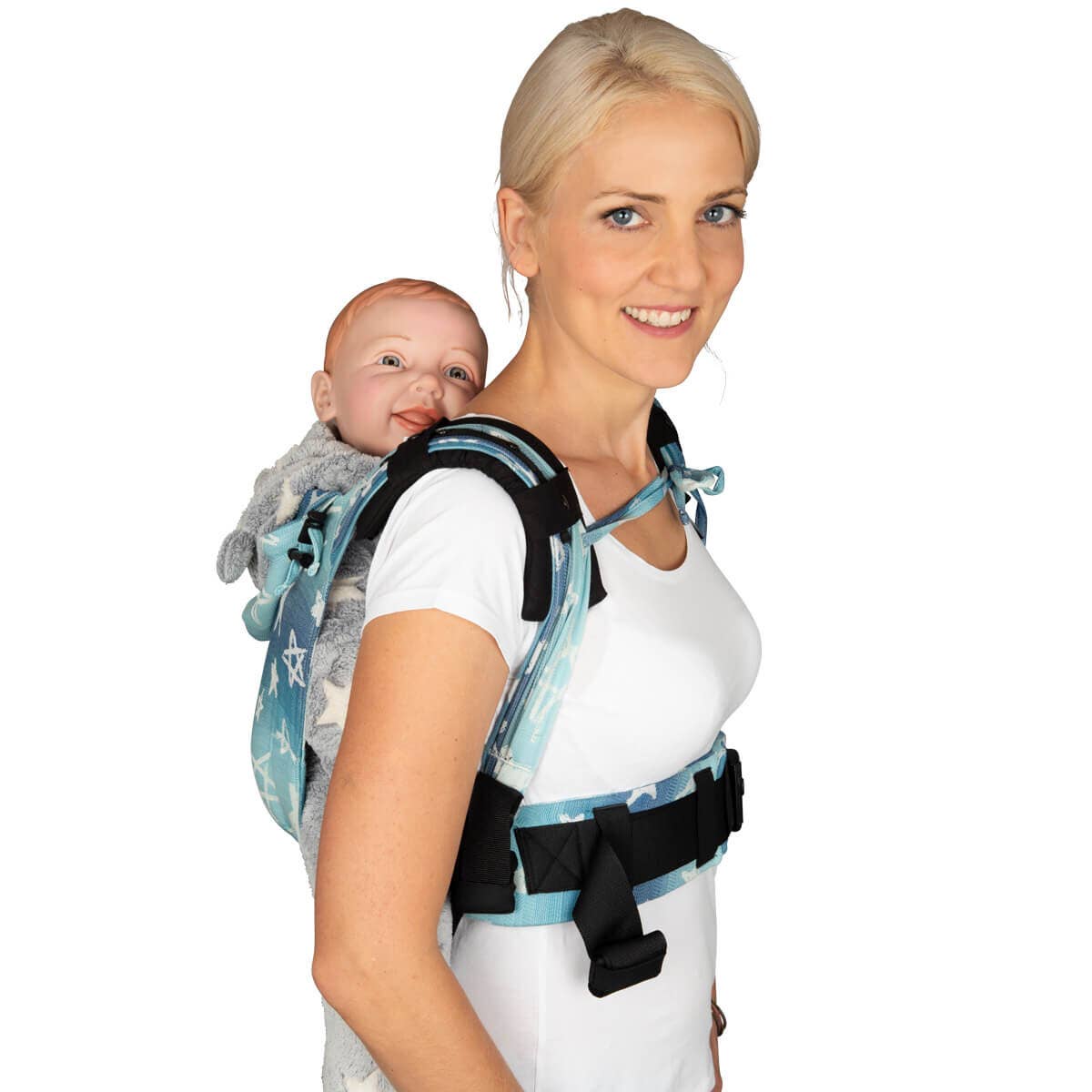 Hoppediz - Wholesale Baby Carrier - Baby carrier Primeo shoulder pad black0