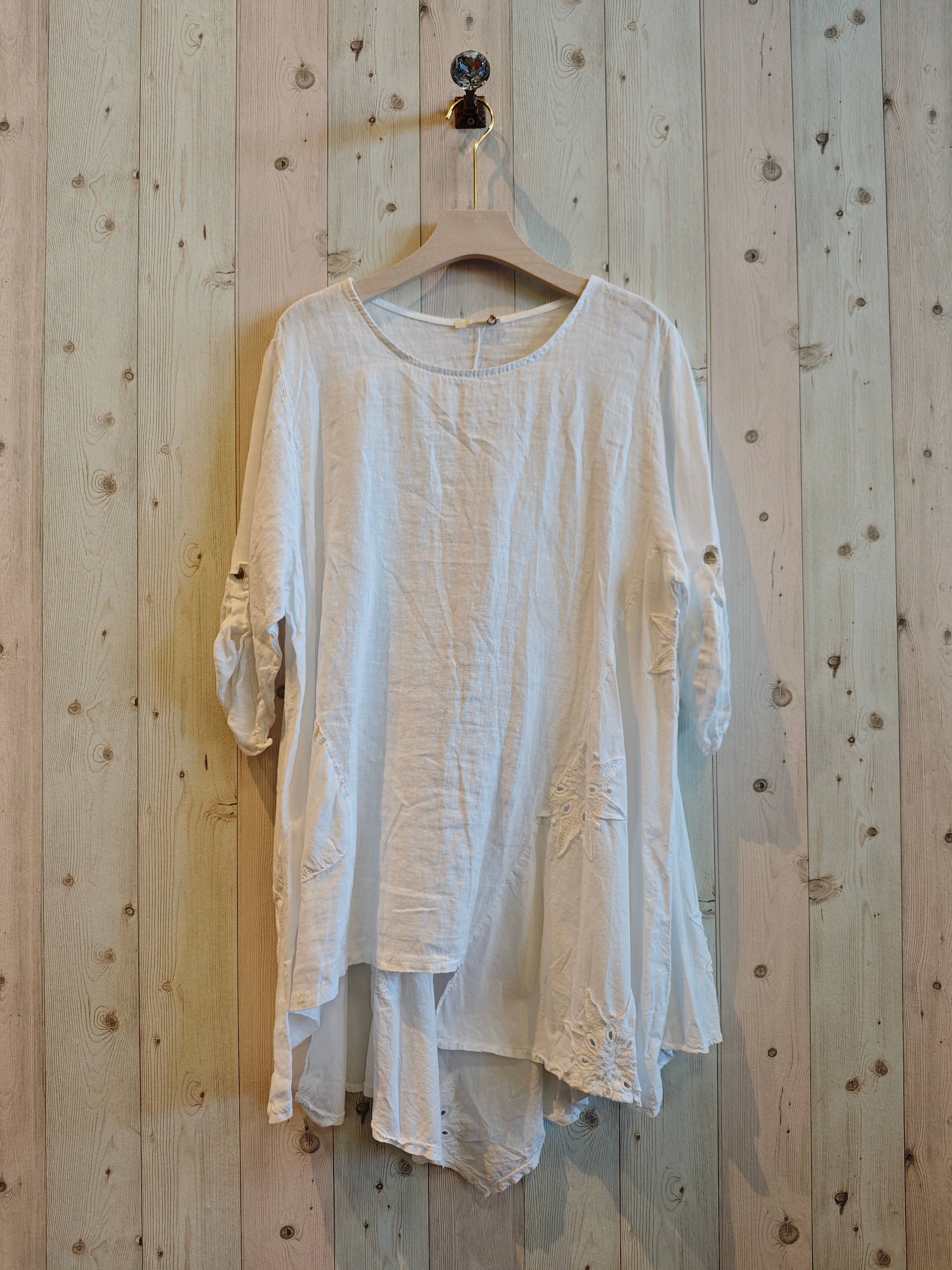 Linen & More - Wholesale Tunic - Women's - REF 11922 100% LINEN LONG BLOUSE9