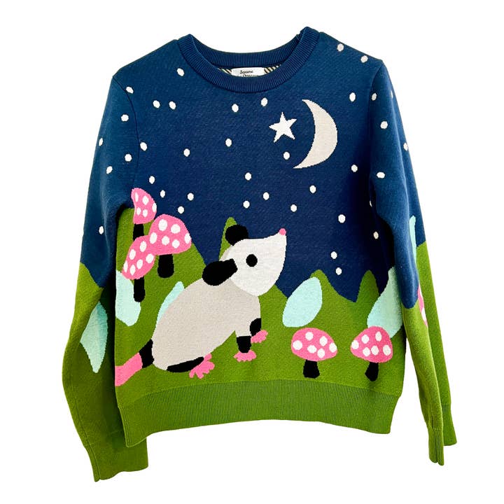 Starry Night Opossum Sweater for engroshandel hos Sesame the Opossum