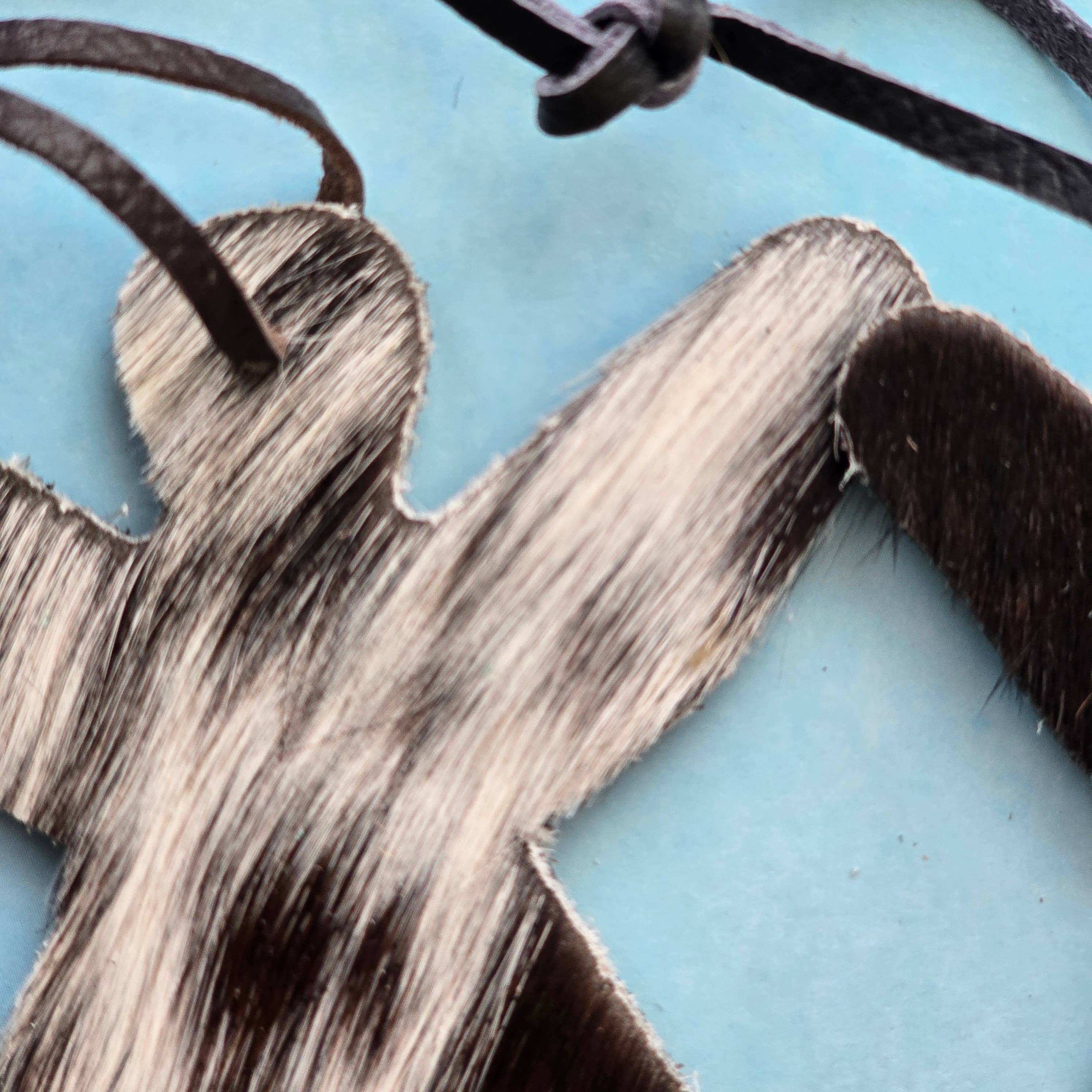 Ranchers Closet - Wholesale Keychain - Unisex - 10 Cowhide Christmas Angel Ornament – Real Cow Hide tag3