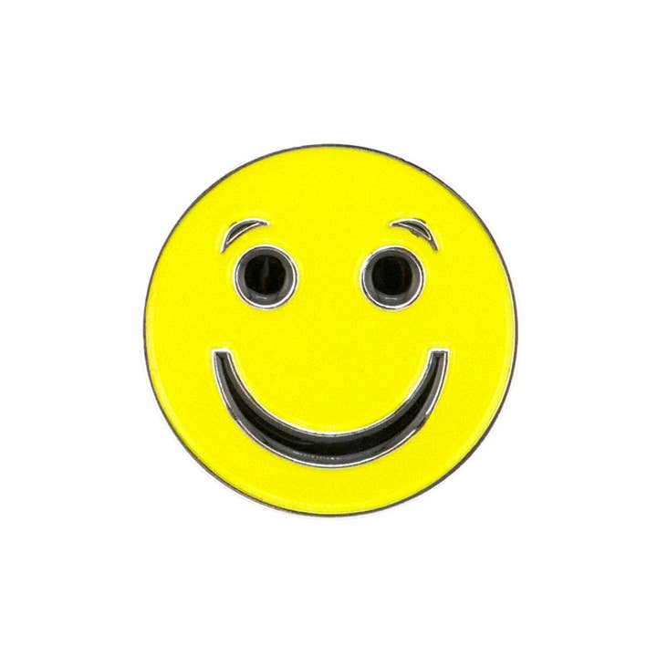Smiley Face - Glad/Ledsen Bollmarkör för wholesale av Ballmarkers.com