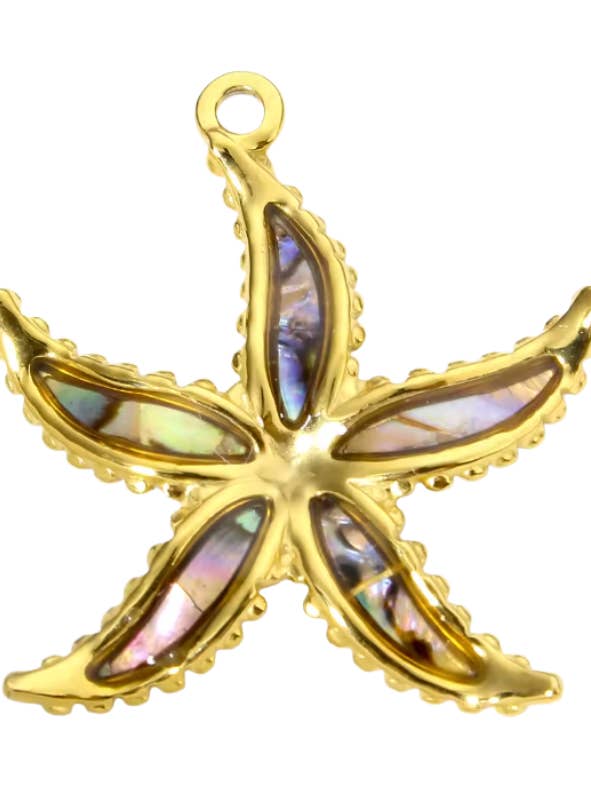 Starfish Charm Gold for wholesale by Coco Luna Collection