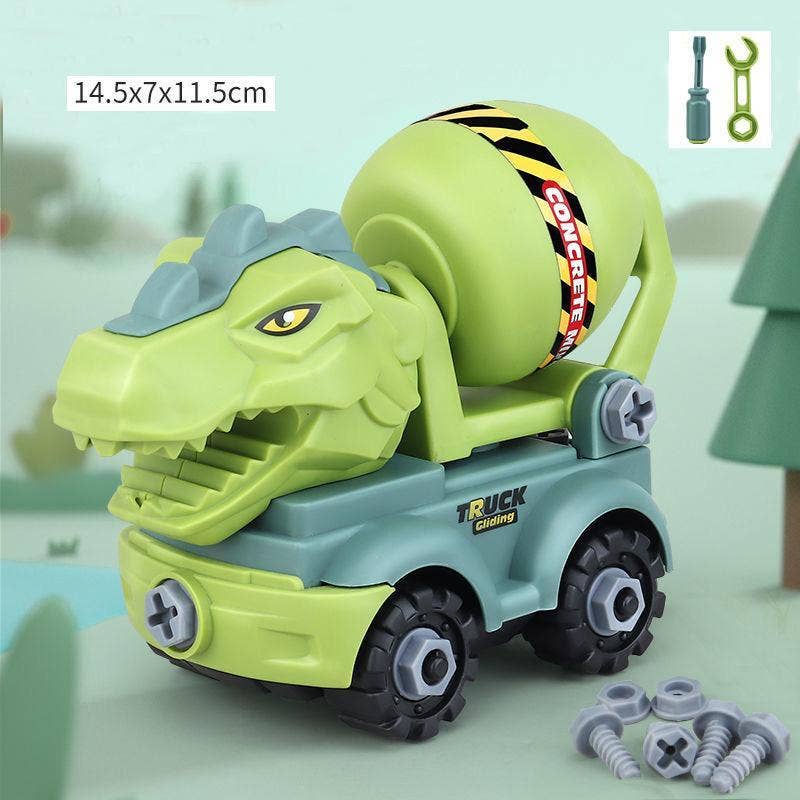 KiddieKickz - Wholesale Toy Car/Truck - Kids - Children's Dinosaur Construction Vehicle Excavator DIY Toys1