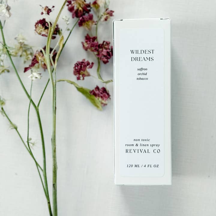 Revival Co - Wholesale Linen spray - Wildest Dreams/ Saffron- Tobacco- Orchid/ Room + Linen Spray1