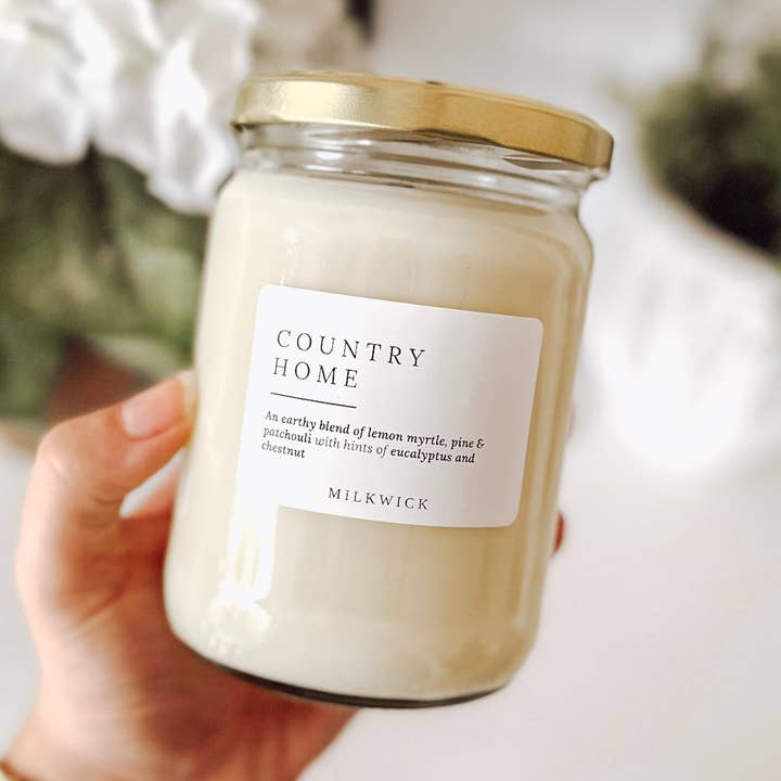 M I L K W I C K - Wholesale Jar/filled candle - Country Home0
