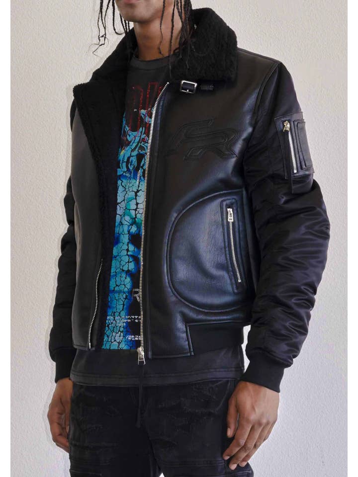 Svart MUSTANG MA-1 UNISEX JACKA för wholesale på Faire