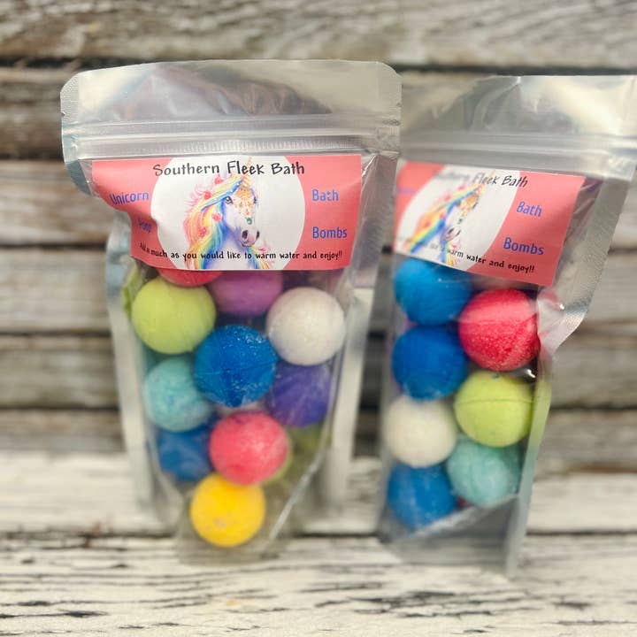 Southern Fleek Bath LLC - Wholesale Bath bomb/fizz - Unicorn Poop Bath Bombs3