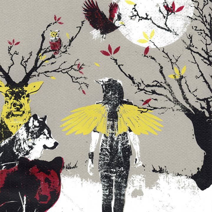 Guiding The Way II' Original silketryk for engroshandel hos Katie Edwards Illustration